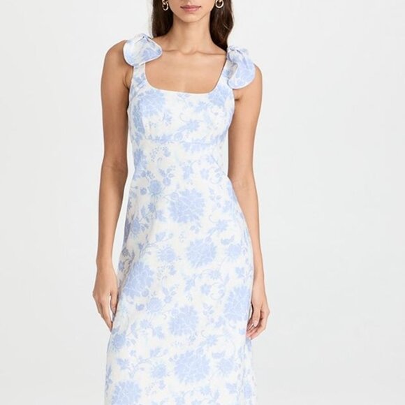 zimmermann tie shoulder dress